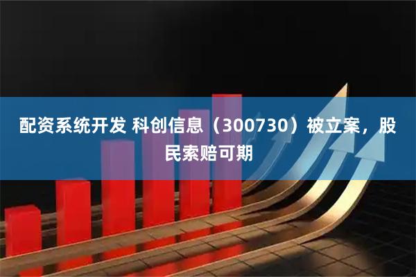 配资系统开发 科创信息（300730）被立案，股民索赔可期