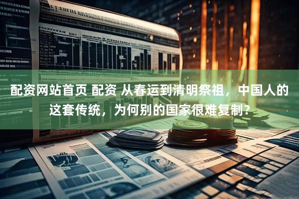 配资网站首页 配资 从春运到清明祭祖，中国人的这套传统，为何别的国家很难复制？